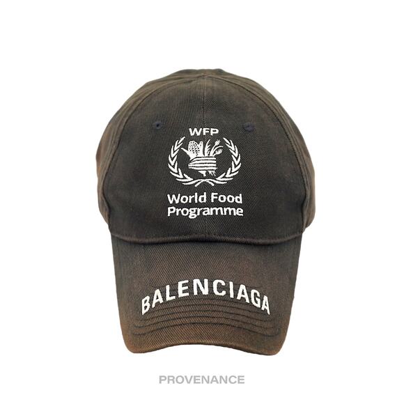 🔴 Balenciaga WFP World Food Programme Cap - Faded Black - Picture 1 of 11
